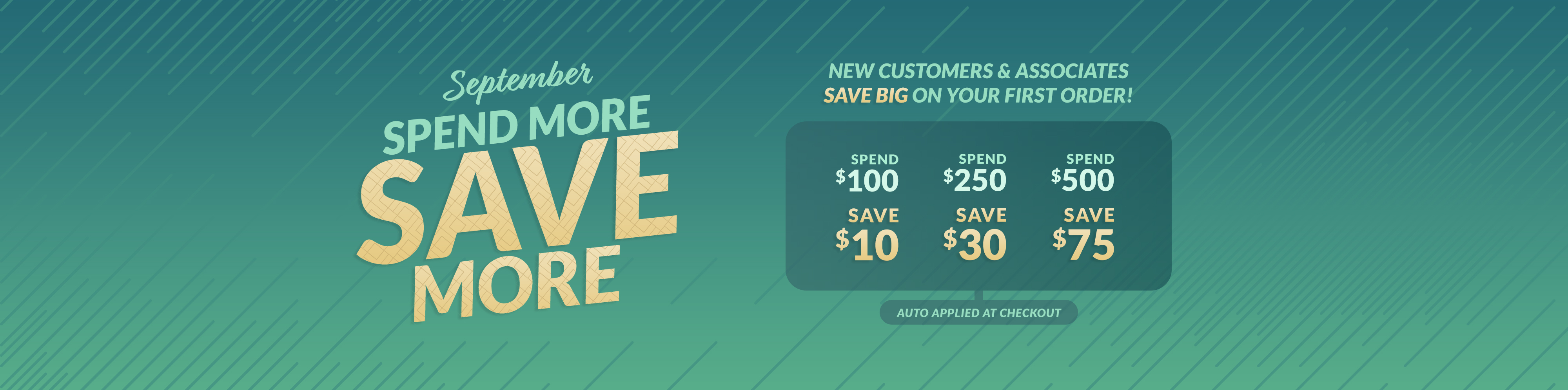 September Spend More, Save More Promotion