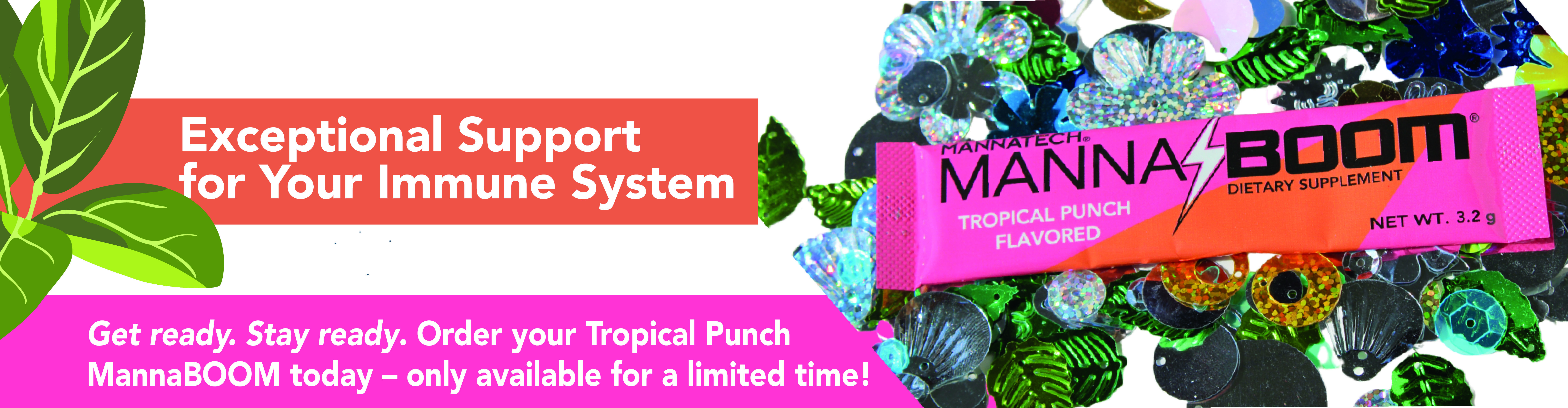 MannaBOOM - Tropical Punch - Limited Time Offer